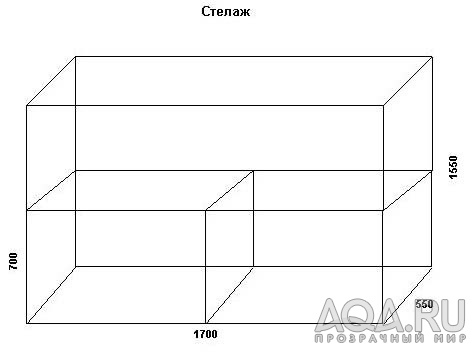 чертеж стелажа