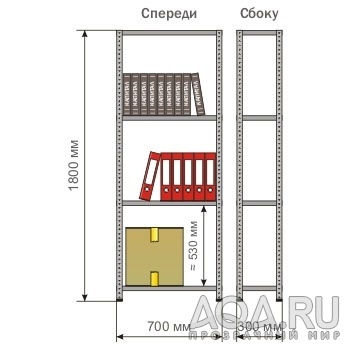 Архивный стеллаж как стойка под аквариумы.