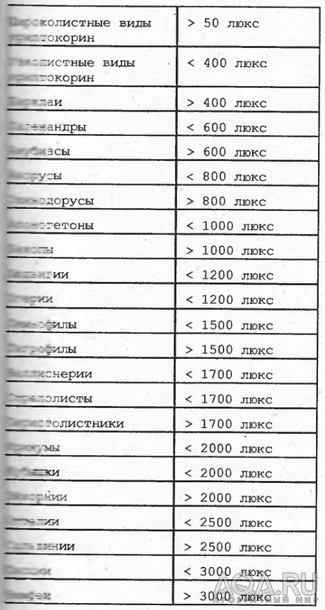 Посчитать люксы в зависимости от расстояния