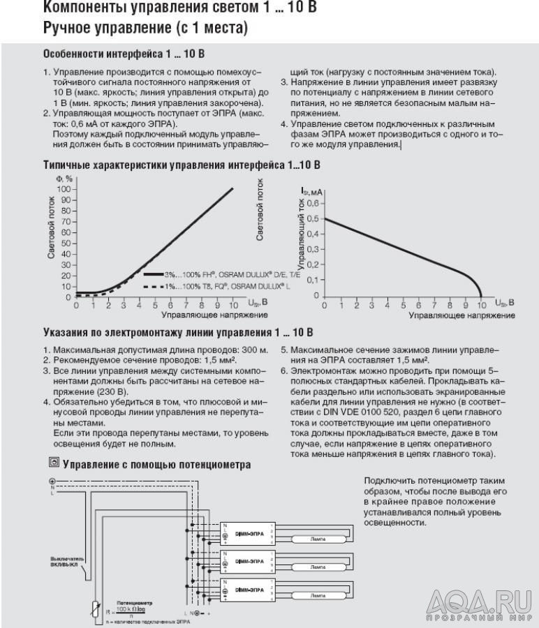 OSRAM DIM интерфейс