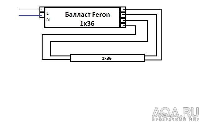 Схема Feron 1x36