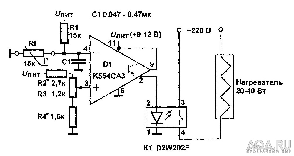 схема нагревателя
