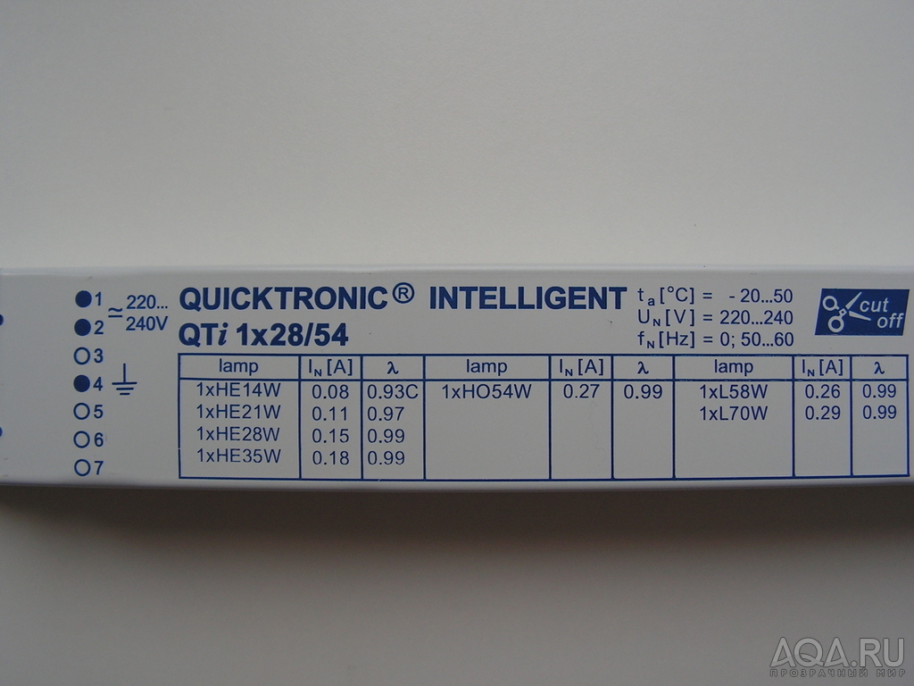 ЭПРА Osram Quicktronic Intelligent QTi 1x28/54